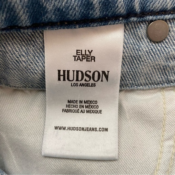 Hudson Jeans Elly High Rise Tapered Crop Denim Jeans In Skyline Size 25 - Picture 13 of 15